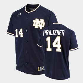 #14 Zack Prajzner College Baseball Notre Dame Fighting Irish Men Navy Jersey 401131-964