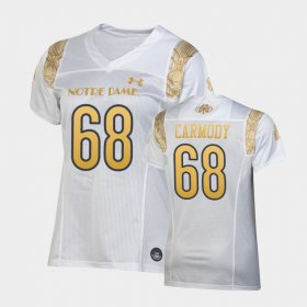 #68 Michael Carmody 2022 Shamrock Series Notre Dame Replica Women White Jersey 632469-653