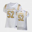 #52 Zeke Correll 2022 Shamrock Series Notre Dame Replica Women White Jersey 954029-391