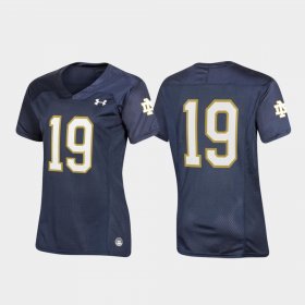#19 Replica Irish Under Armour Womens Navy Jersey 132843-863
