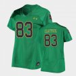 #83 Chase Claypool Replica Notre Dame Fighting Irish Under Armour Football Women's Green Jersey 453424-564