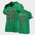 #57 Jayson Ademilola Replica UND Under Armour Football Womens Green Jersey 881500-518