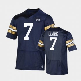 #7 Brendon Clark 2021 Shamrock Series UND Replica Game Youth Navy Jersey 363244-230