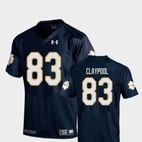 #83 Chase Claypool College Football University of Notre Dame Replica Youth Navy Jersey 674725-908