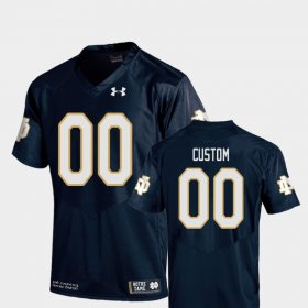 #00 Custom College Football University of Notre Dame Replica Youth Navy Jersey 352418-970