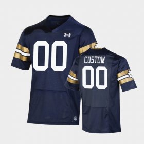 #00 Custom 2021 Shamrock Series University of Notre Dame Replica Game Youth Navy Jersey 853614-761