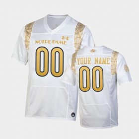 #00 Custom 2022 Shamrock Series Notre Dame Replica Youth White Jersey 575635-608