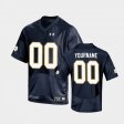 #00 Custom Replica University of Notre Dame Youth Navy Jersey 320036-485