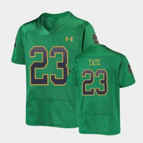 #23 Golden Tate Replica Notre Dame Fighting Irish Under Armour Football Youth Green Jersey 287502-775