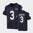 #3 Houston Griffith Replica Notre Dame Fighting Irish Under Armour Football Youth Navy Jersey 586724-391