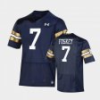 #7 Isaiah Foskey 2021 Shamrock Series Fighting Irish Replica Game Youth Navy Jersey 184836-637