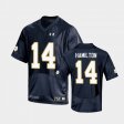 #14 Kyle Hamilton Replica UND Youth Navy Jersey 889000-615
