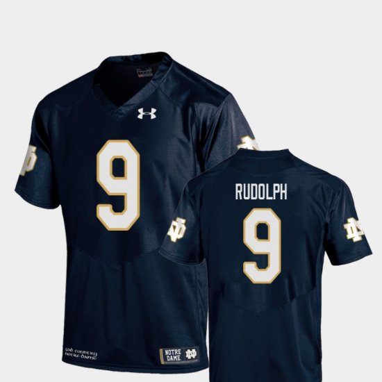 #9 Kyle Rudolph College Football Fighting Irish Replica Youth Navy Jersey 849763-550