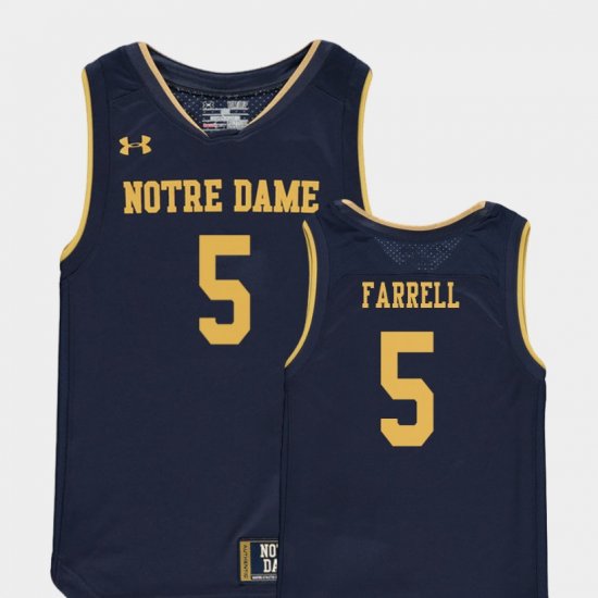 #5 Matt Farrell Replica Fighting Irish College Basketball Special Games Youth Navy Jersey 127894-758