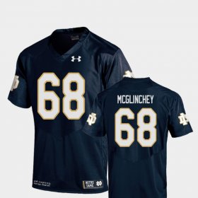 #68 Mike McGlinchey College Football Notre Dame Replica Youth Navy Jersey 933090-453