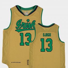 #13 Nikola Djogo Replica University of Notre Dame College Basketball Special Games Youth Gold Jersey 837235-212