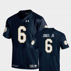 #6 Tony Jones Jr. College Football Fighting Irish Replica Youth Navy Jersey 355553-349